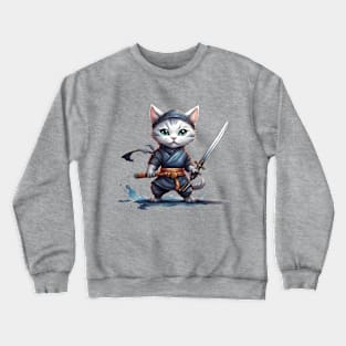 Ninja Cat Crewneck Sweatshirt
